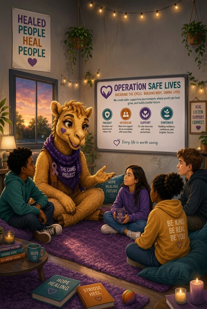 Cammie supporting young people in a safe and caring community environment